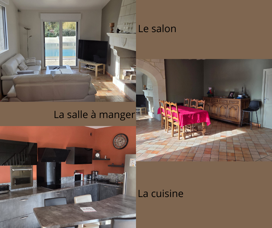 Les pi&egrave;ces de vie commune de la maison